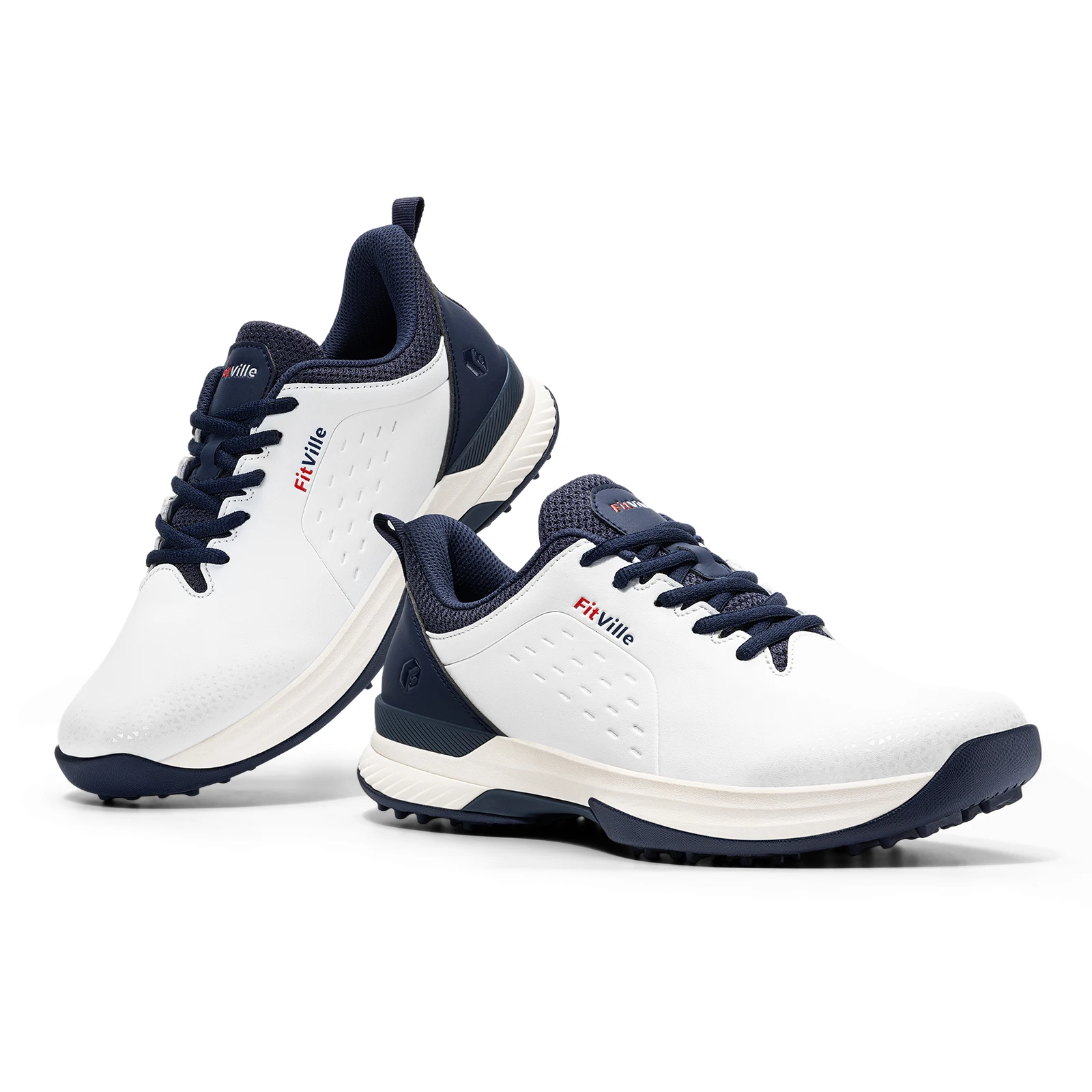 FitVille Extra Breite Herren-Golfschuhe Wasserabweisende Golf-Sneaker Lässige Rutschfeste Golfer-Trainingsschuhe mit Gewölbeunterstützung – Detail 15