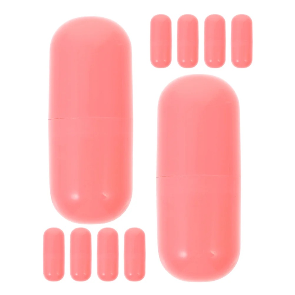 

10Pcs Mini Pill Lipstick Capsules Empty Lip Balm Container Lip Gloss Travel Box Portable Lipstick Holder Beauty Accessories