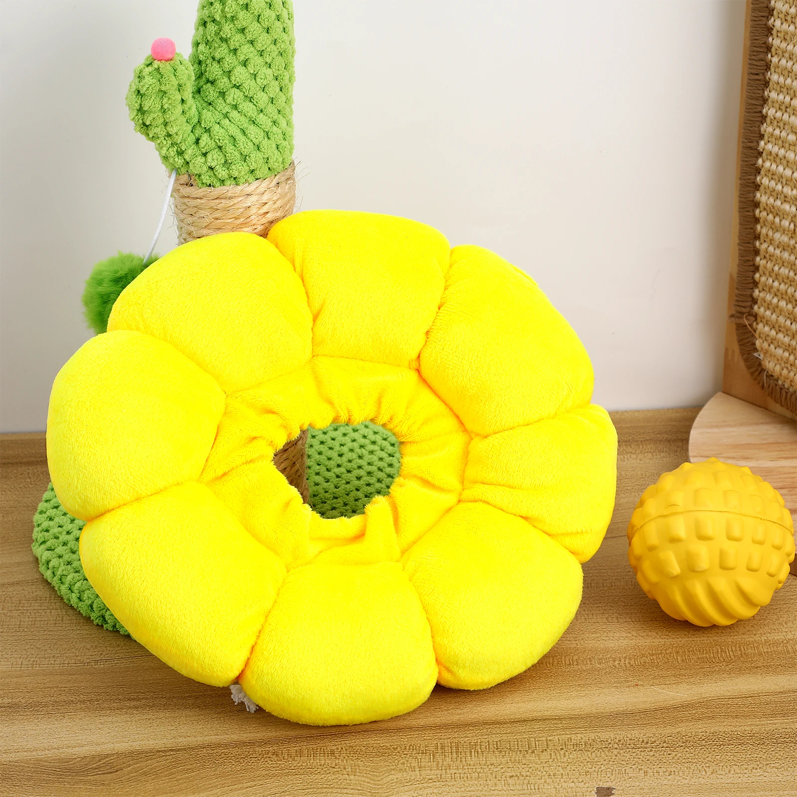 

Cat Collar Breakaway Recovery Soft Cone Modify Donut Yellow Animal Cones Flower