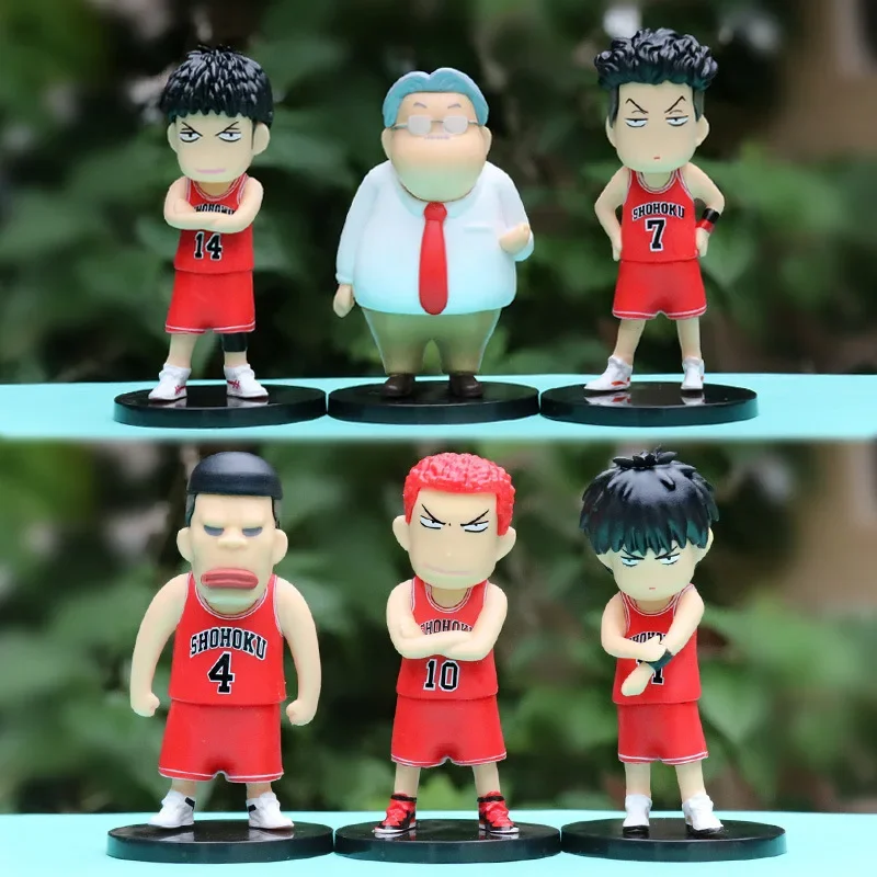 Q Version Slam Dunk Basketball Model Training Figure Sakuragi Hanamichi Desktop Cake Decoration Ornaments For Motorcycle Fans