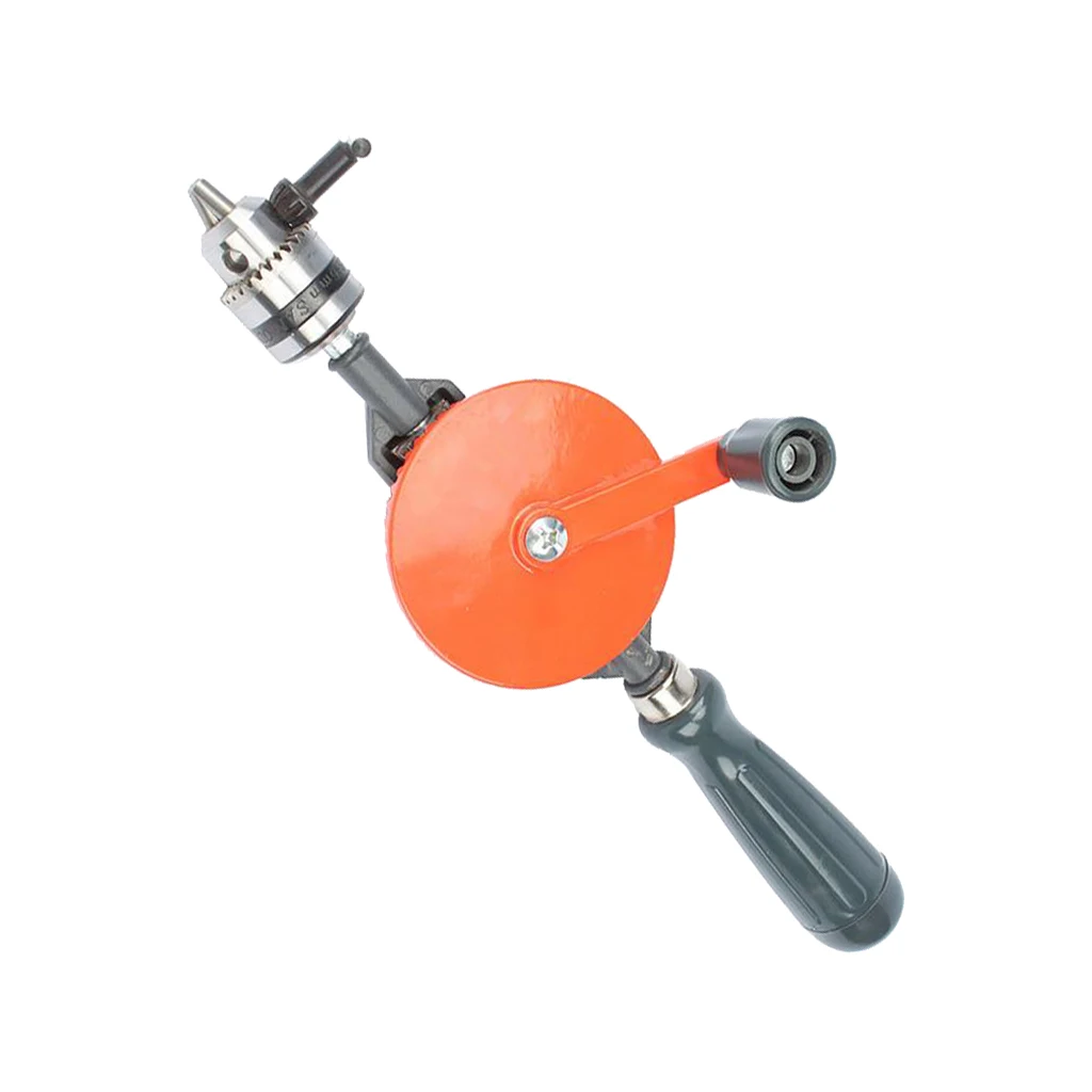 Trapano a mano Trapano manuale veloce da 1/4 di pollice con manico antiscivolo a 3 mandrini a ganascia