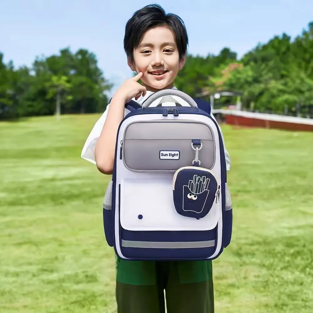 Sun Eight Orthopedic School Bag Boy Girl Grade 1-3 Primary Student Shoulder Backpack Light Large Capacity Kids Gifts Mochilas