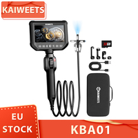 KAIWEETS KBA01 Two-Way Articulating Borescope, 210° Rotatable Camera, 8 LED Lights, 4.3inch Display, 1920*1080P, IP67 Waterproof