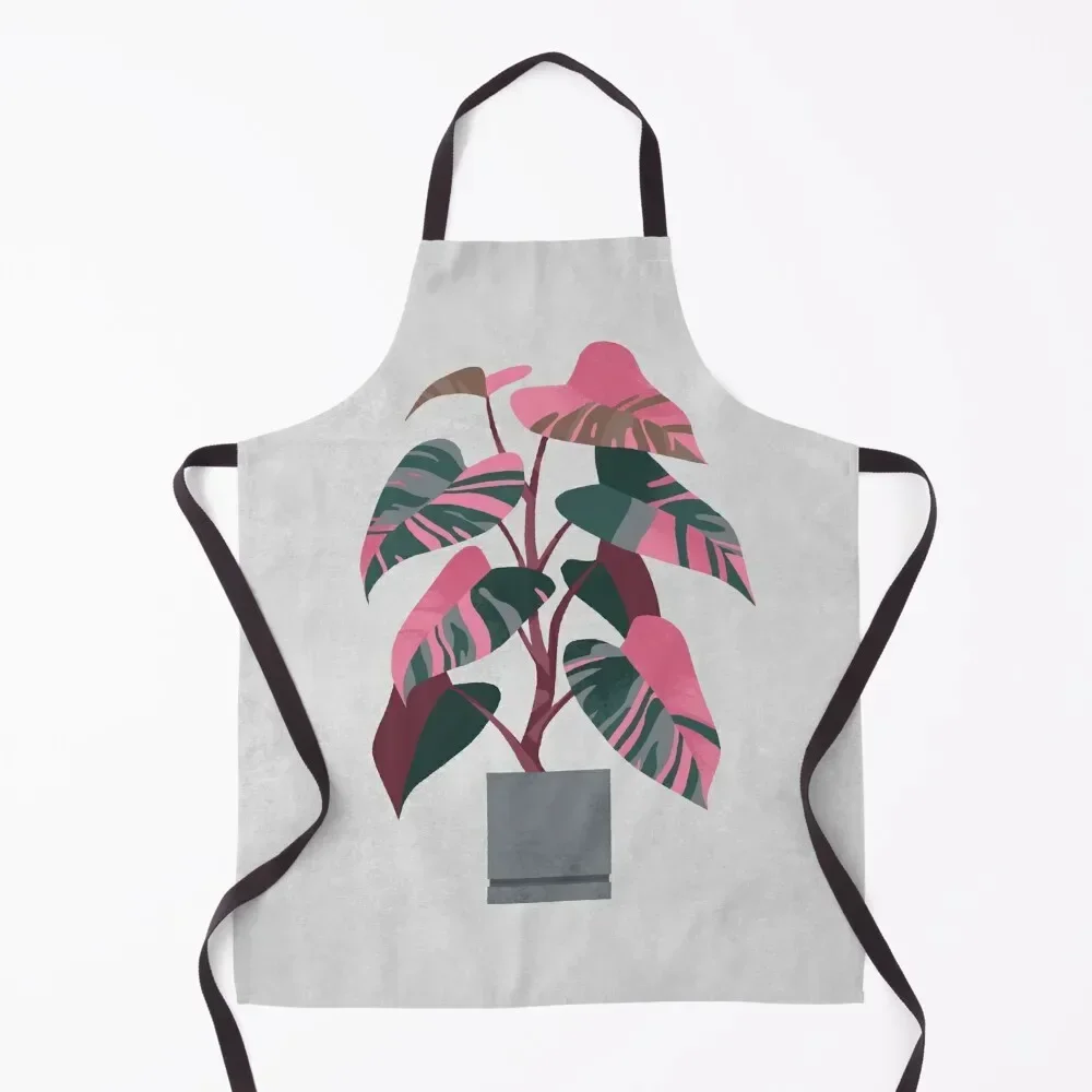 

Philodendron pink princess Apron Custom innovative kitchen and home items Useful Things For Kitchen with personal logo Apron