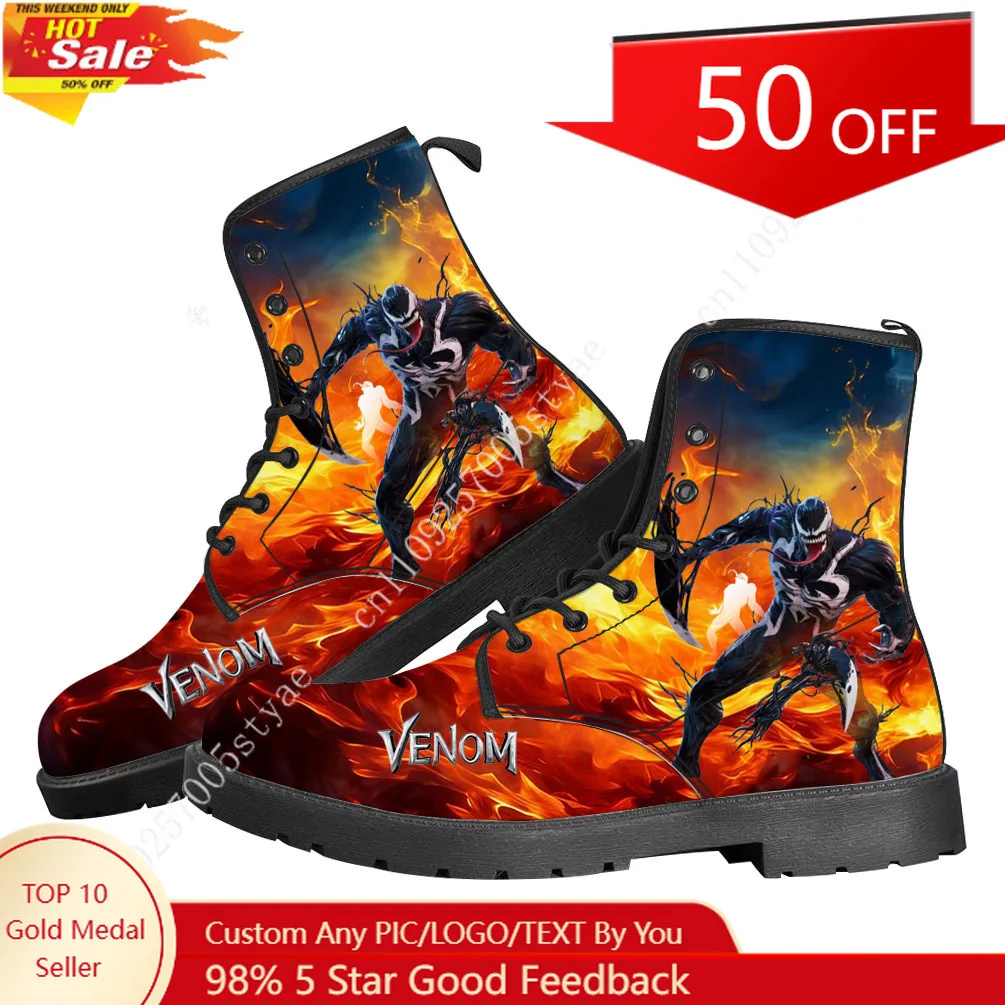 

Marvel Venom Casual Boots Mens Womens Customize Made Boots High-quality lightweight Boots