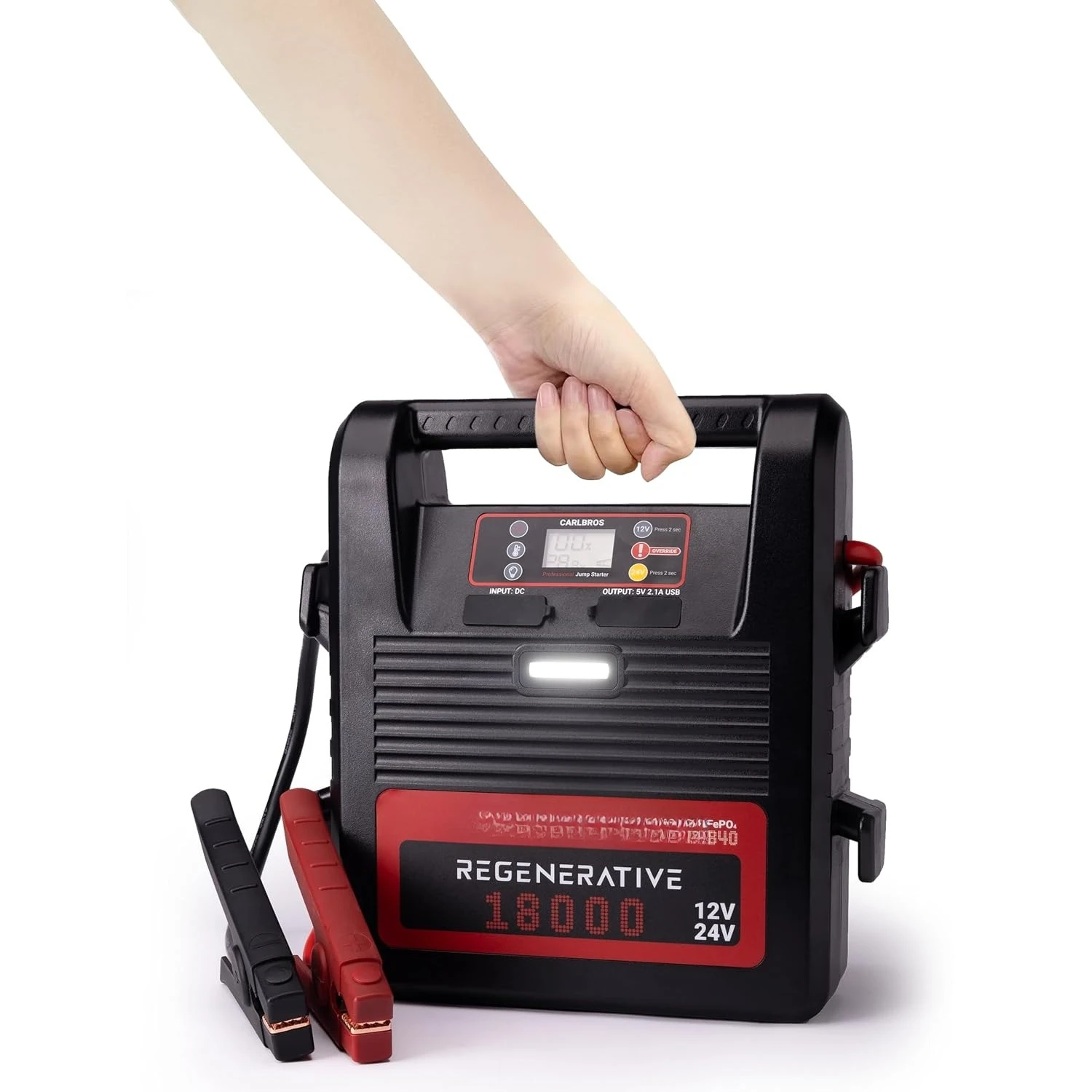Heavy Duty Jump Starter, 40S Fast Recharge, 18000A 12/24 Volt Battery Jump Pack for Gas & Diesel Engines Up to, Customized