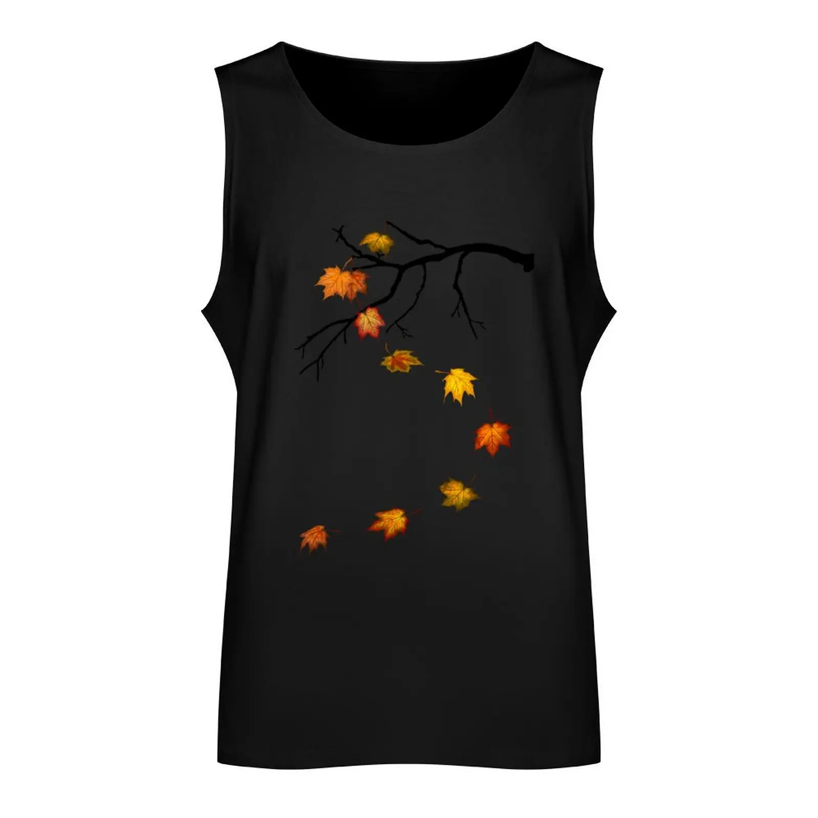 Autumn Leaves Tank Top Male clothes T-shirts men Man summer clothes