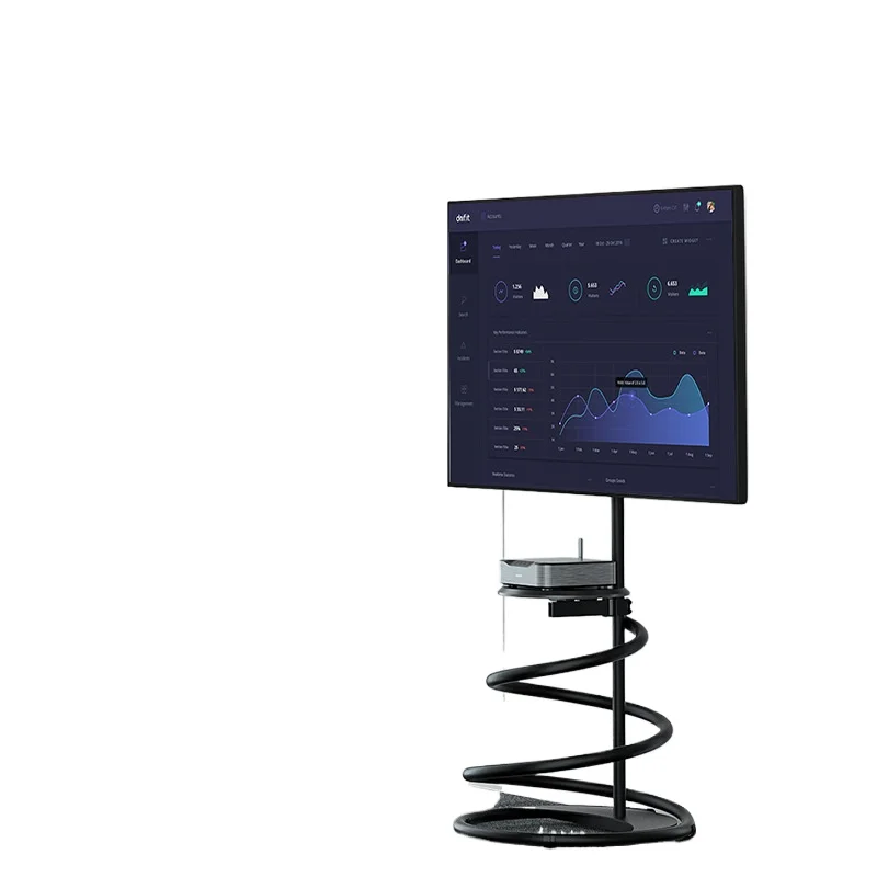 TV floor bracket 37/43/55/65/75 inch monitor conference screen projection floor wall mount