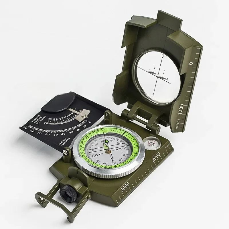 Outdoor Survival Gear Military Compass Camping Hiking Geological Compass Digital Compass Camping Navigation Equipment Gadgets