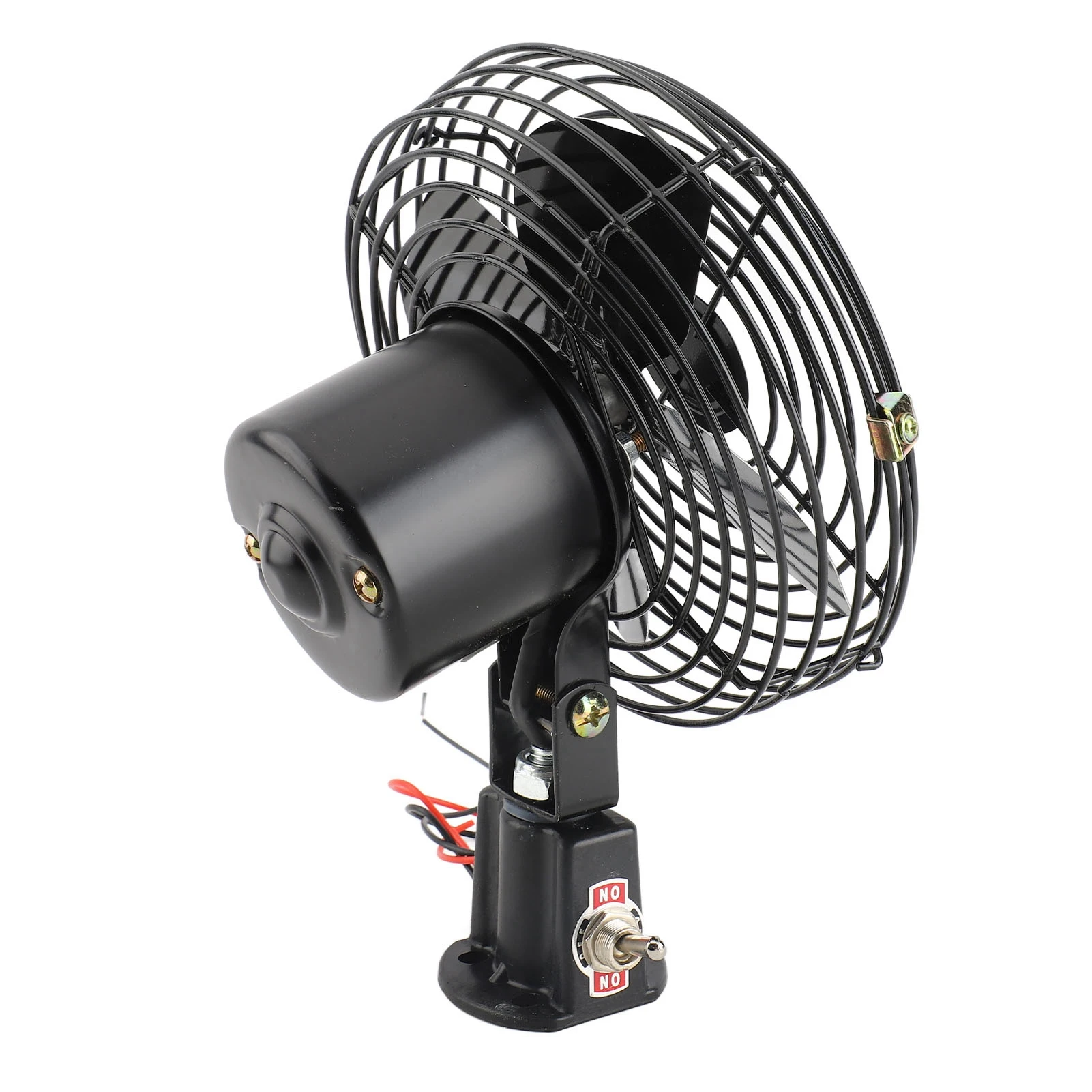 12V RV Cooling Fan Metal Car Fan 12V RV Cooling Fan with 2 Speed  Heavy Duty Quiet Metal Car Fan for Truck RV Car Boat Bus