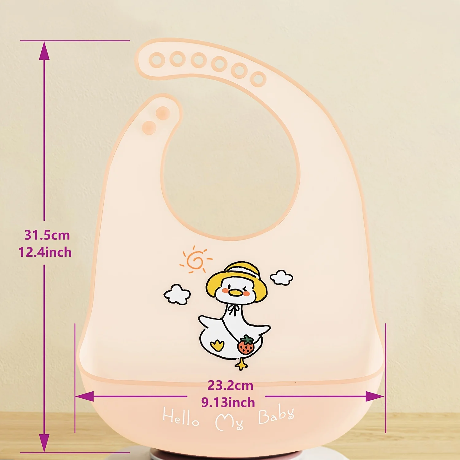 Baberos impermeables para bebé, artículos para bebé, babero con estampado de animales de dibujos animados, babero de silicona suave ajustable para niño y niña, artículos para alimentación de bebé