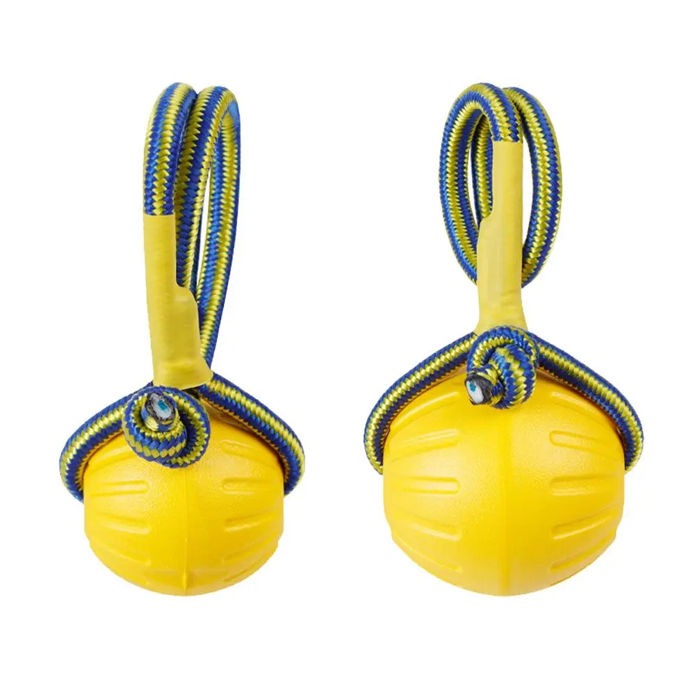 For Pet Interactive Training Ball EVA Chew Play Fetch Rubber Ball Yellow Pet Toys Indestructible Fetch Bite Toy Pet Products