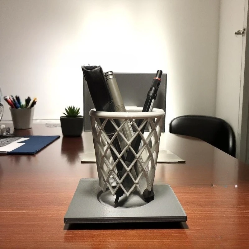 

New Product Best-selling 3D Printed Basketball Hoop Pen Holder Desktop Ornament Organizer Basketball Hoop Pen Holder