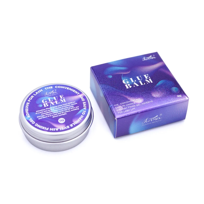 12g Funmix Trucco Estensione ciglia Non irritazione Forte fissatore Ciglia vegane Colla solida Balsamo Lifting Cera fissante