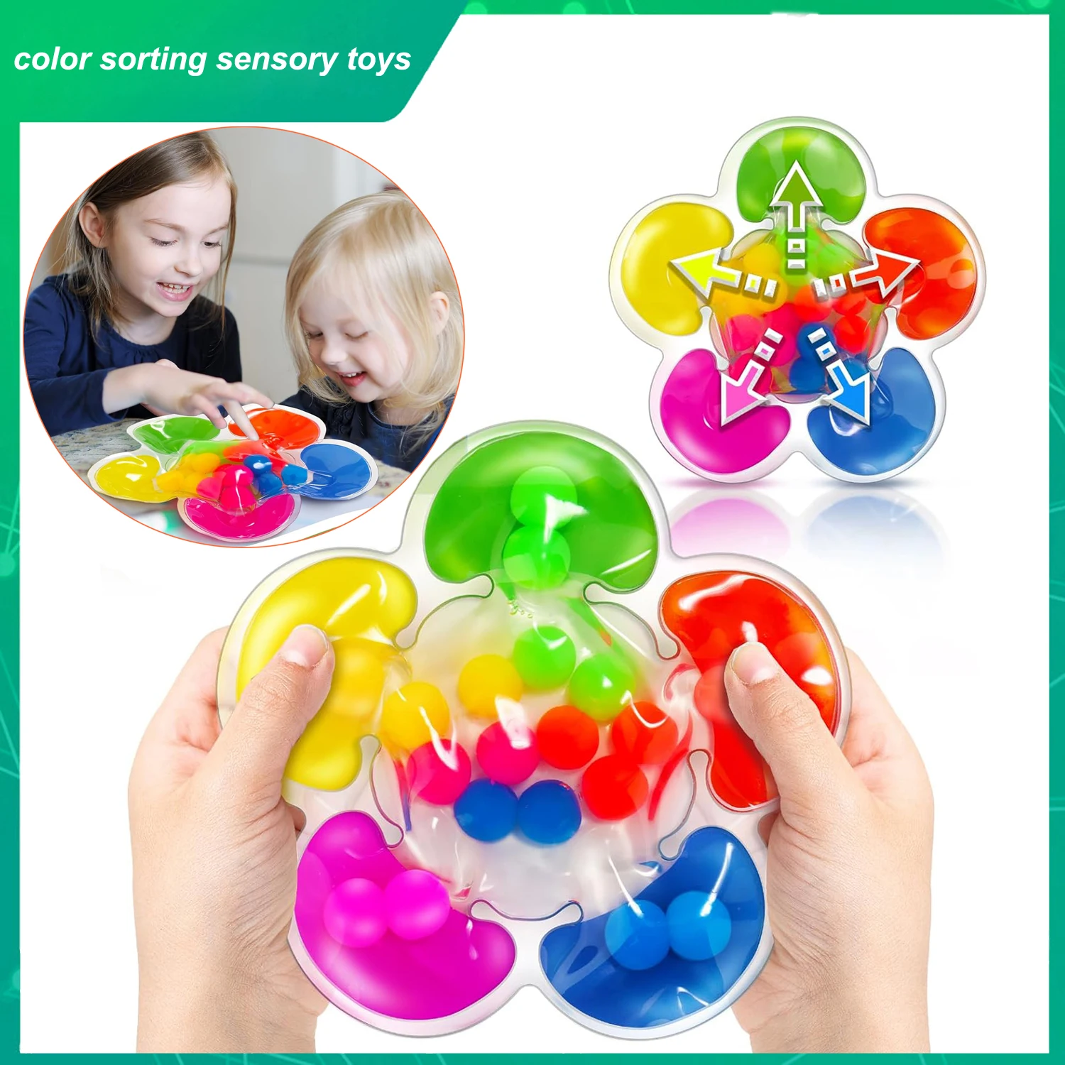 Color Sorting Sensory Toys Fine Motor Skills Game For Toddlers Color Matching Toys Preschool Learning Activities Educational