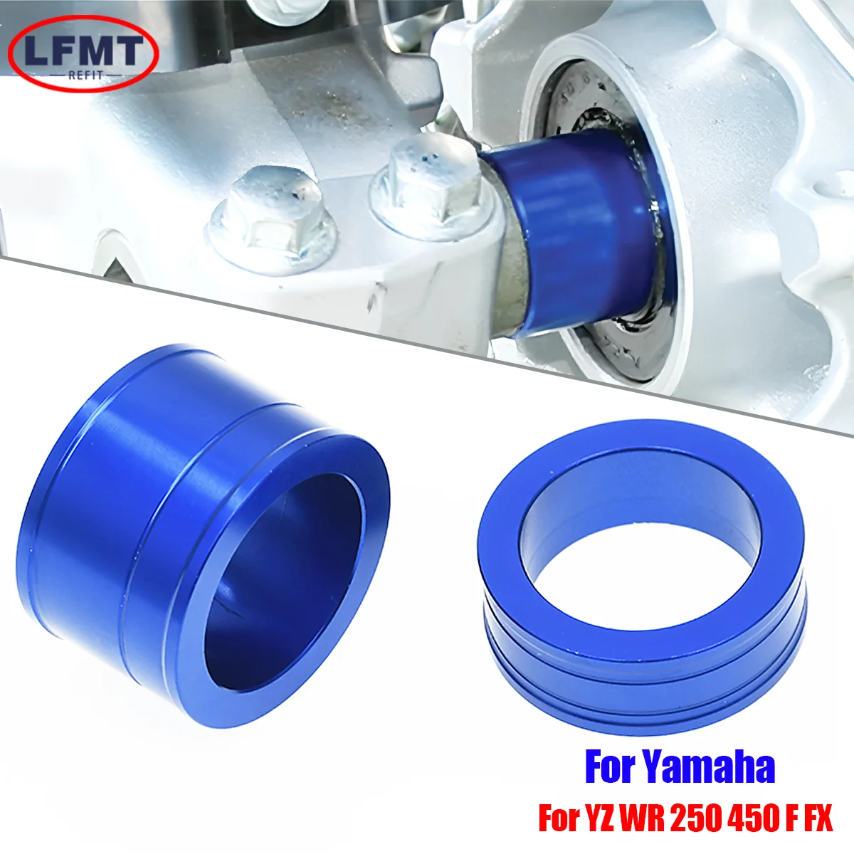 For Yamaha WR 250F 450F YZF WRF Endurance Motorcycle CNC Aluminum Accessories Front Wheel Spacers250 450 YZ250FX YZ450FX 14-23