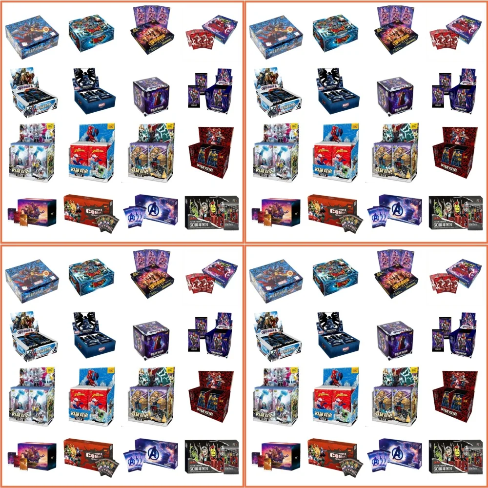 

Authentic Marvel Movie Characters Essence Edition Cards DC Super Hero Justice League Booster Box Children Christmas Gifts Toys