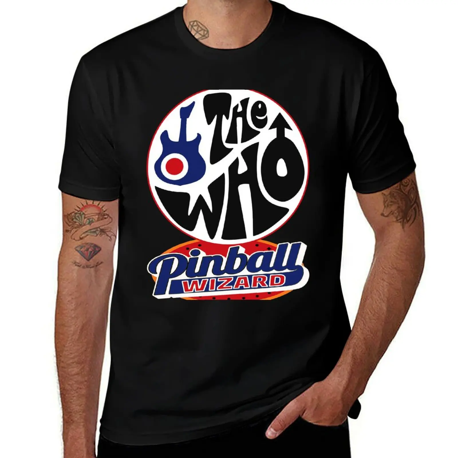 Pinball Wizard Retro Vintage T-Shirt Street Art Print Tee Shirt T-Shirt