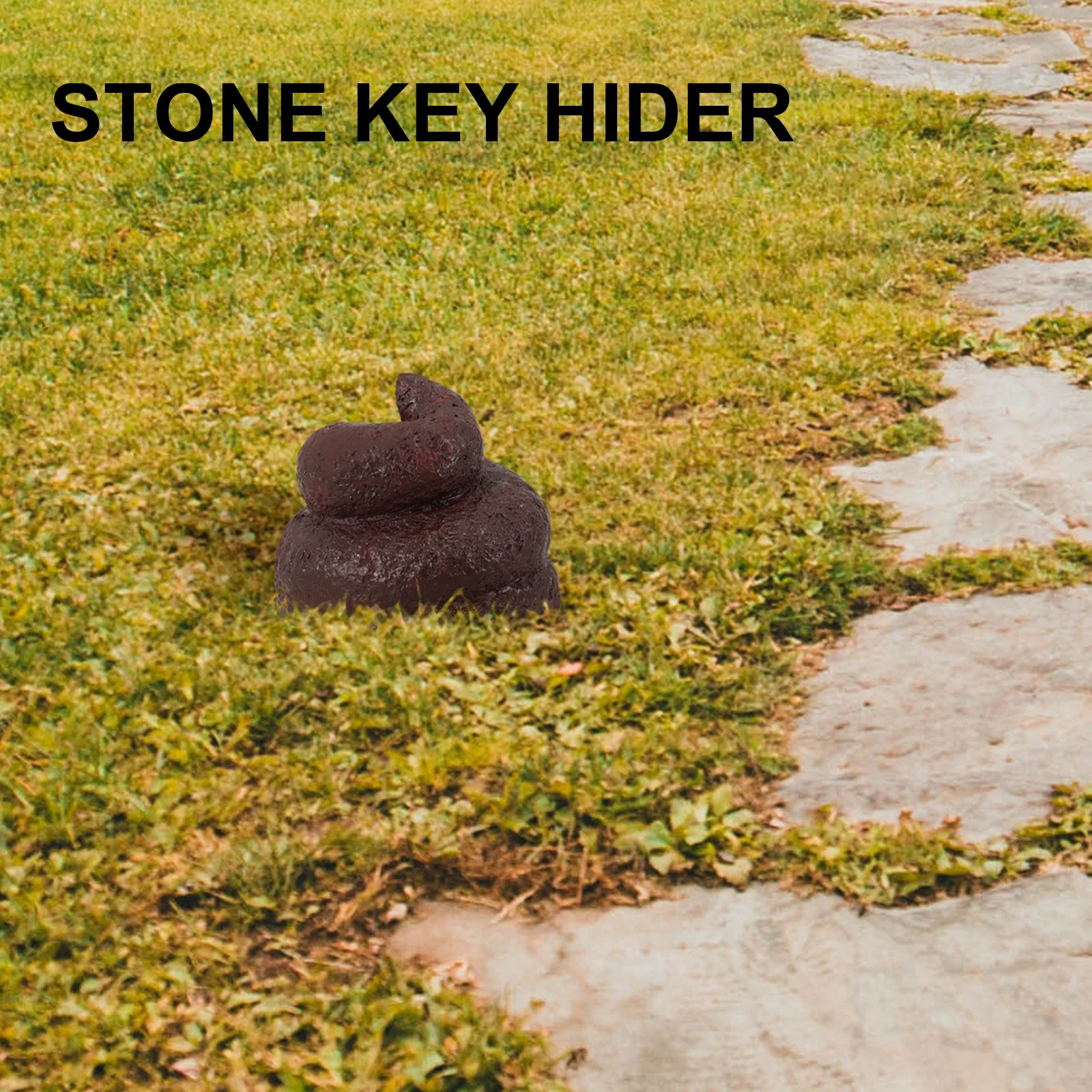 Simulated Stone Poop Hider Outdoor Resin Hidden Holder Garden Decoration Safe Storage Outdoor Key Storage Box Box