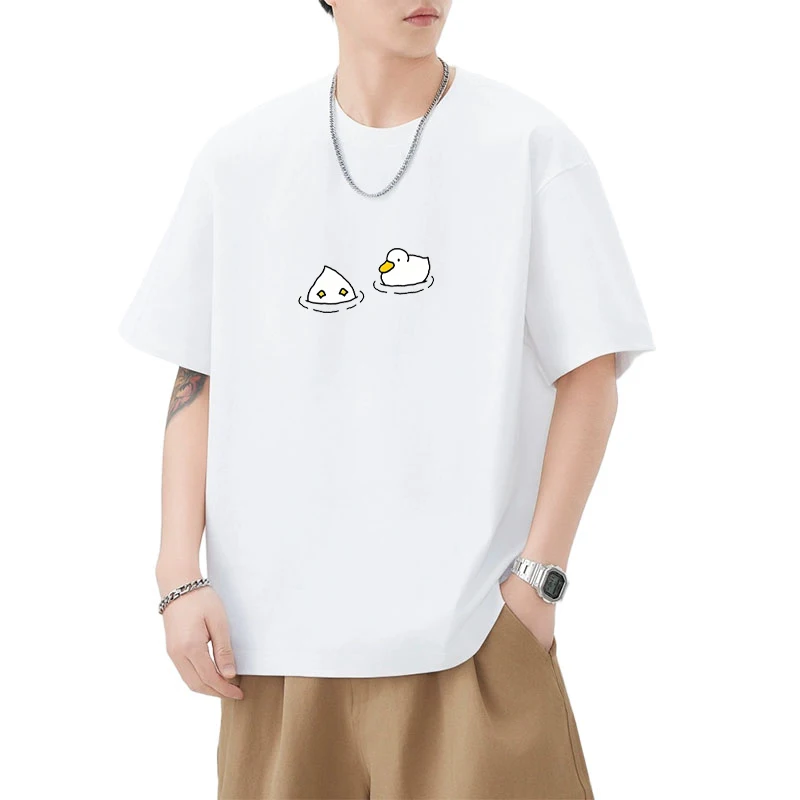 

Cute Cartoon Duck Graphics printed short sleeve T-shirts Men Women Fashion Harajuku T Shirt Summer Streetwear vintage Top Unisex