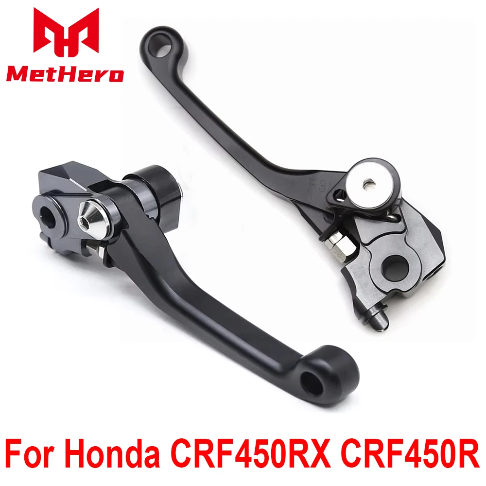 

Motorcycle CNC Pivot Dirt Pit Bike Brake Clutch Lever Fit For Honda CRF450RX CRF450R CRF 450RX 450R CRF 450 R/RWE/RS 2021-2025