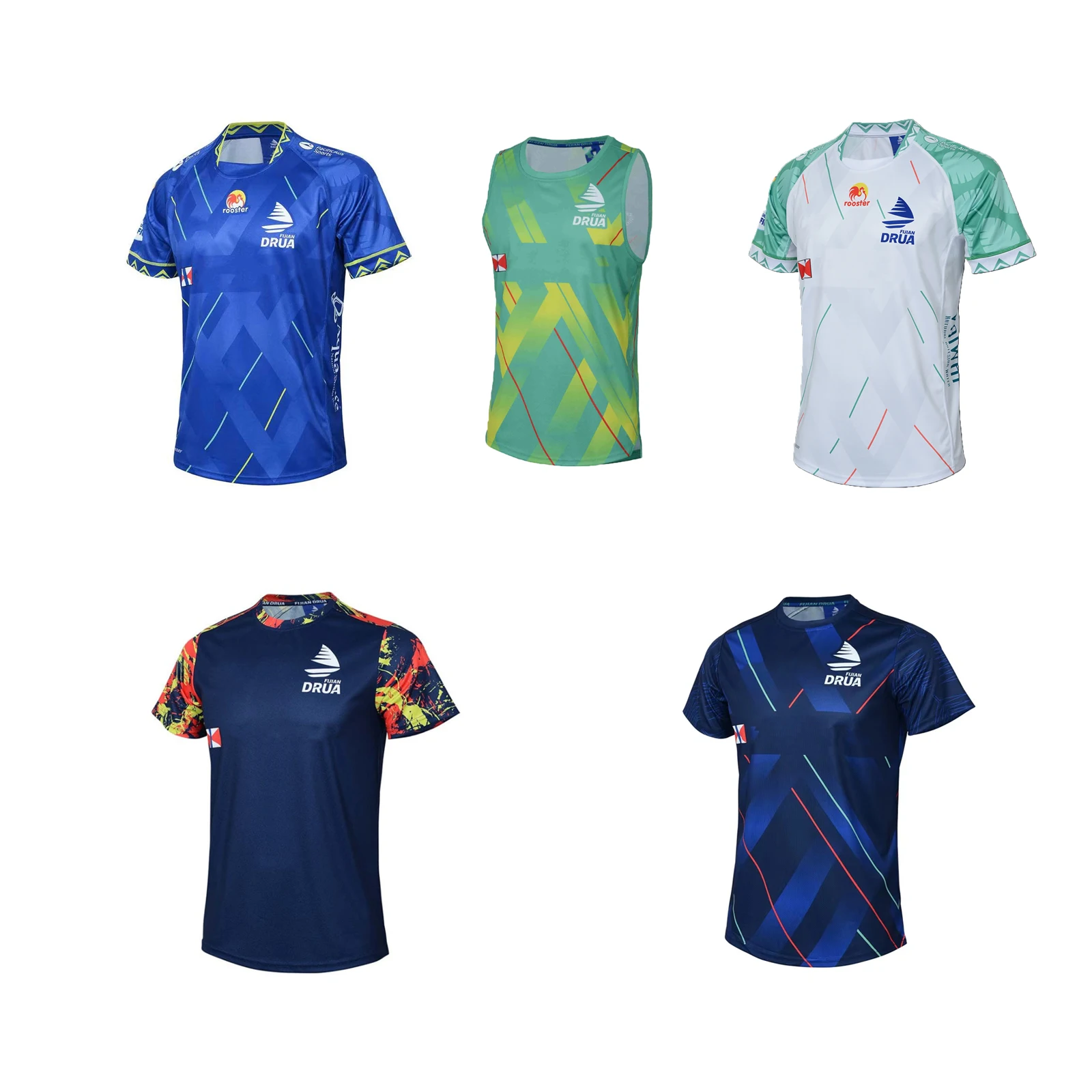 2025 FIJIANS Drua Maglia da casa/trasferta/allenamento Canotte sportive S-5XL Personalizza