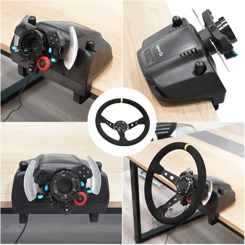 

Steering Wheel Adapter Spacer Game Modification Part for G29 G920 G923,13/14inch Steering Wheel Adapter Plate with Screws