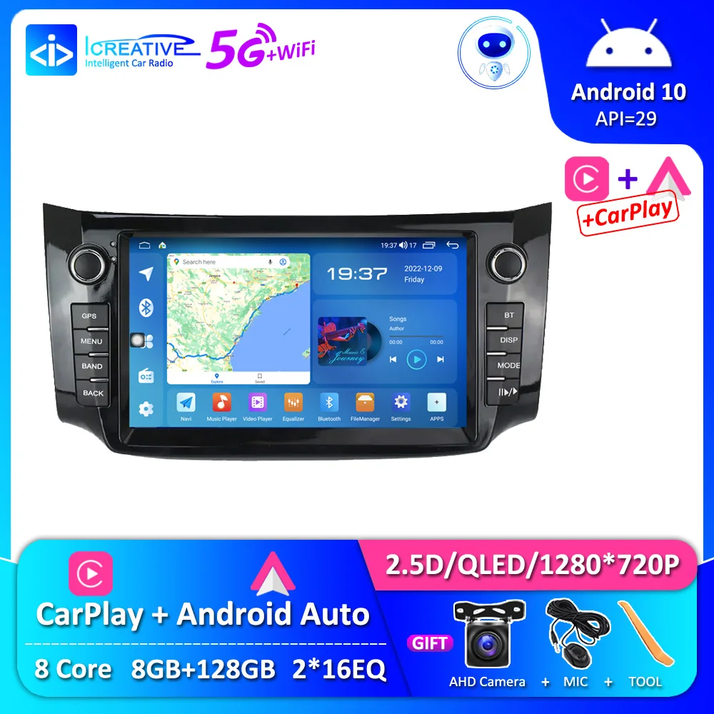 

Android Auto CarPlay Android 10.0 Car Radio For Nissan Sylphy B17 Sentra 12 2012 - 2018 Multimedia Video Player Stereo Head Unit