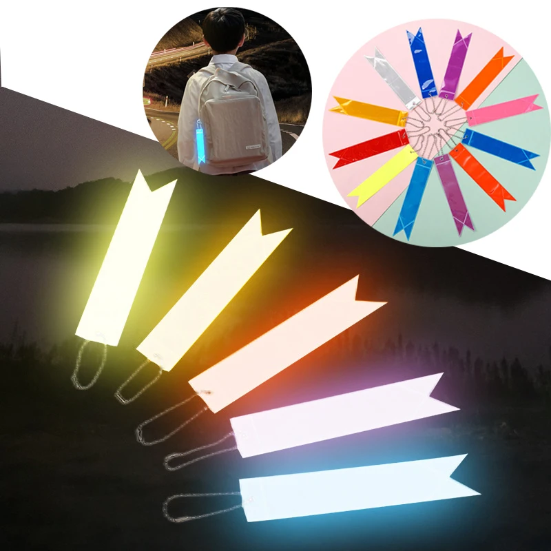 車の反射ストリップ,高光沢,PVCペンダント,バッグ,キーホルダー,装飾反射板,常夜灯