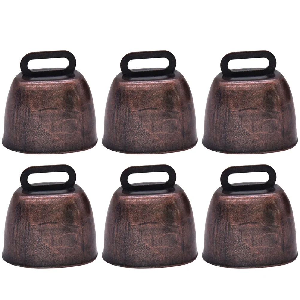 

6Pcs Pet Anti-Lost Bell Metal Crafted Loud Clear Ring Anti Lost Bell for Cow Horse Sheep Farming Accessories DIY Ornament