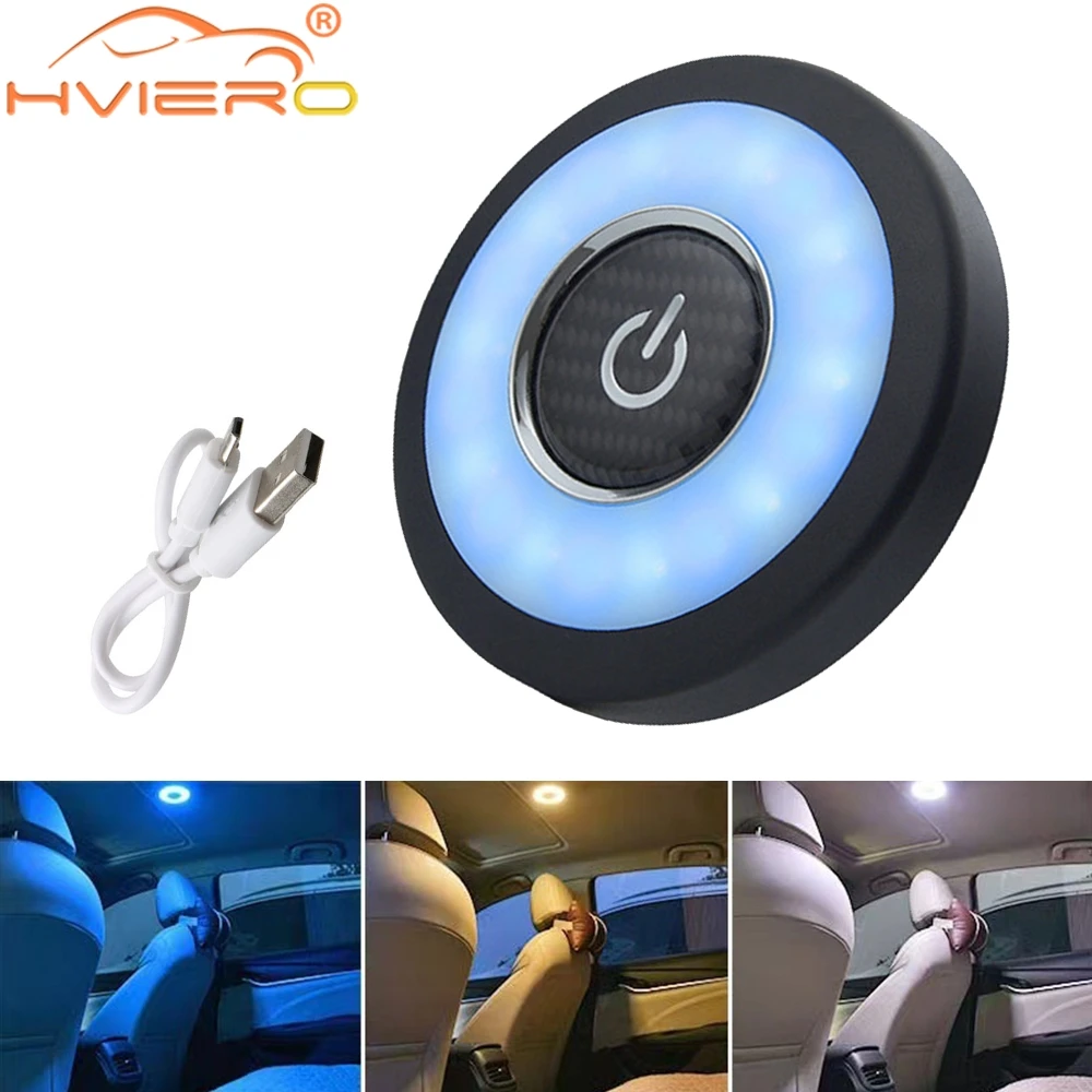 

1X Car Interior Light Roof Dome Lamp Reading Auto License Plate Trunk 10Led Door Touch Night Portable Wireless Ceiliing Bulb 2W