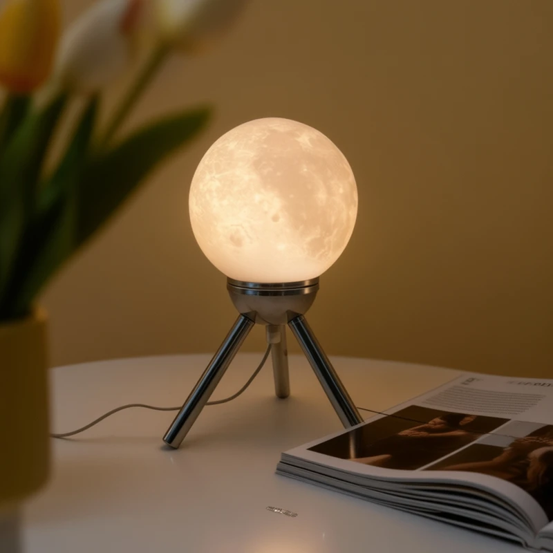 โคมไฟตั้งโต๊ะสไตล์อเมริกันสุดหรูสำหรับห้องนอน ดีไซน์หวานละมุน ขายตรงจากโรงงาน พร้อมส่งต่างประเทศ