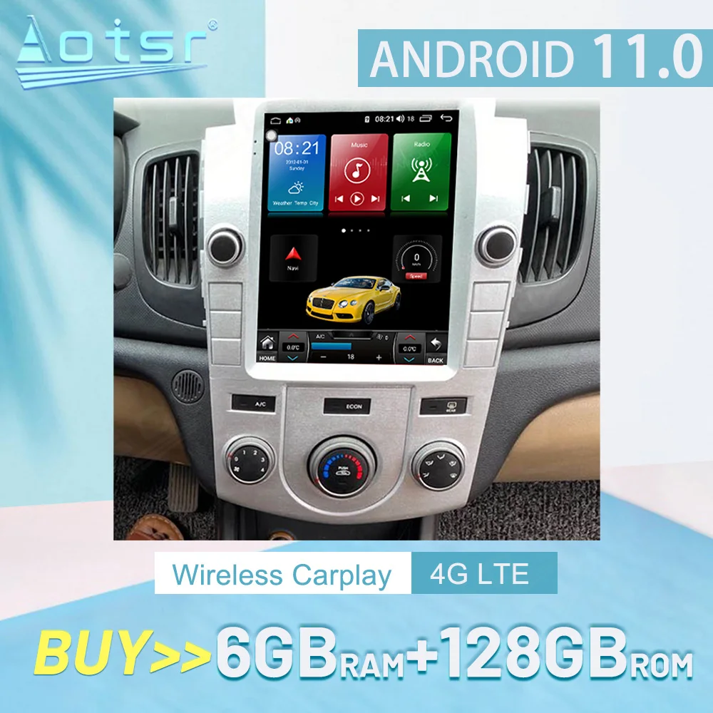 128GB For Kia Forte 2011-2017 Carplay Android 11 Car Stereo Radio Multimedia Player GPS Navigation Auto Audio Head Unit 2Din