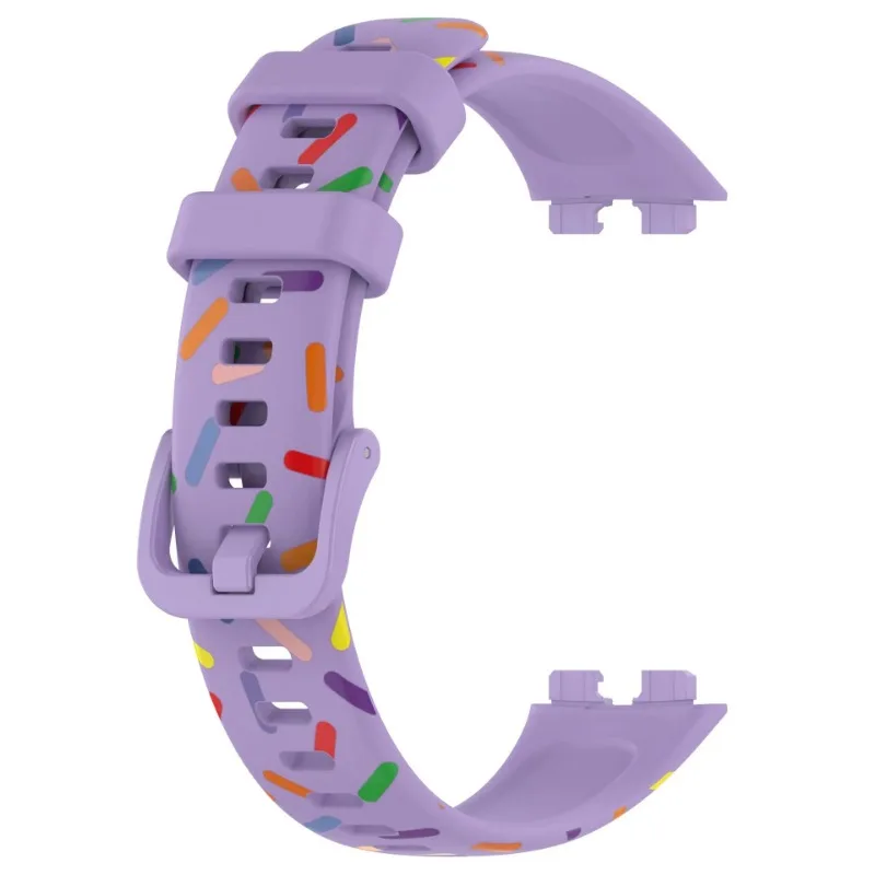 Soft Printed Silicone Band For Huawei Band 10 Sport Breathable Comfortable Fashion Bracelet For Huawei band 9 8 Correa Accessory