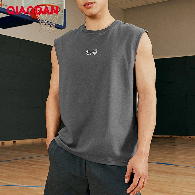 QIAODAN Men Basketball Sleeveless T- Shirt 2026 Spring New Loose Casual Sport Vest Workout Daily Wear Gym Tank Tops XVS23241162