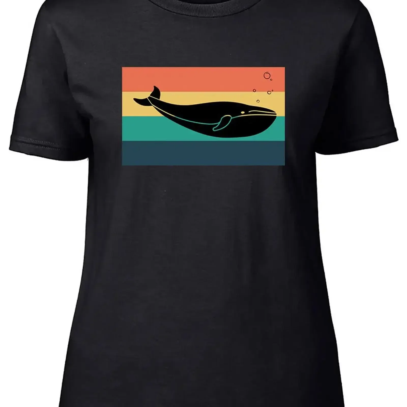 

Vintage Whale Lover Womens T Shirt World Day Ladies vintage Washed Comfortable Stylish streetwear fashion Slightly homme