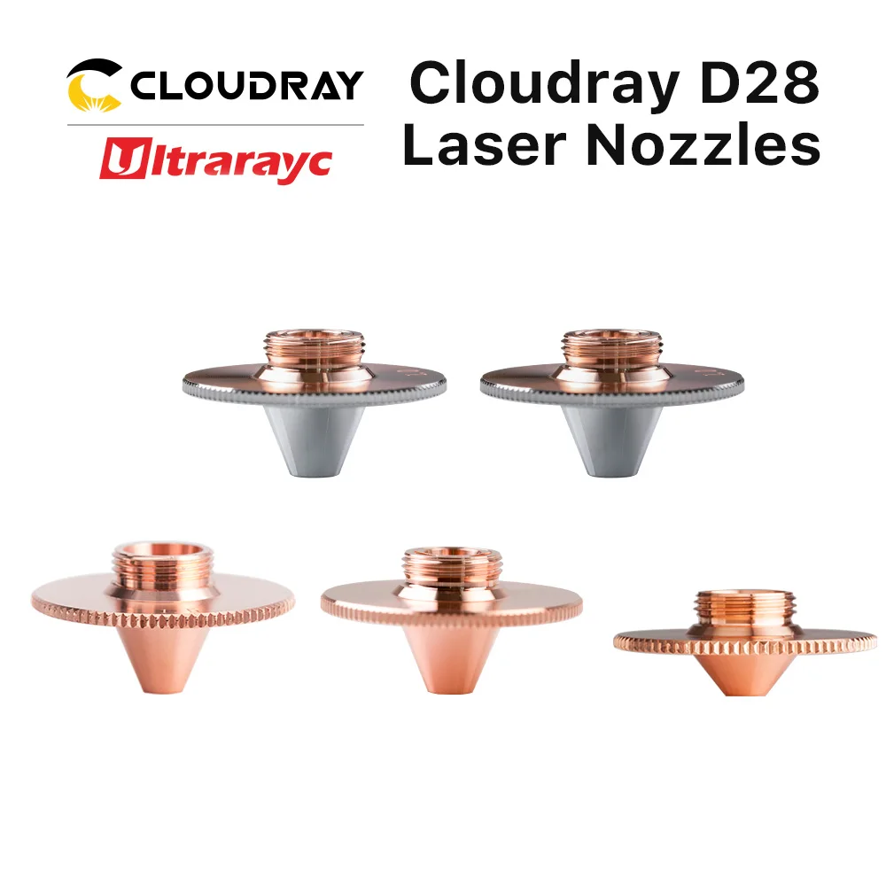 Ultrarayc Sợi Cắt Laser Vòi Phun Conusmables Phồng Loại Đôi Chrome Lớp D28 H15 M11 Cỡ Nòng 0.8-4.0Mm Cho precitec Đầu