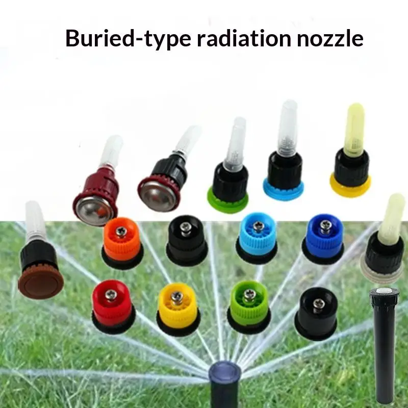 1Pcs Garden Lawn Irrigation Rotary Sprinkler Adjustable Ray Jet Nozzle Sprinkler With 90/180/270/360 Arc 5.5-8.0 Meters Range