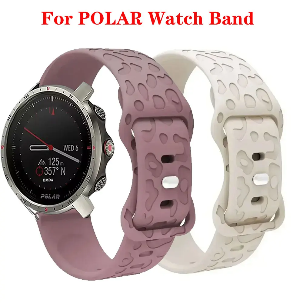 20 mm Leopardenmuster-Armband für POLAR Vantage V3 M/M2 Band für Polar Grit X Pro Titan Armband IGNITE 3 2/Unite/Pacer Armband
