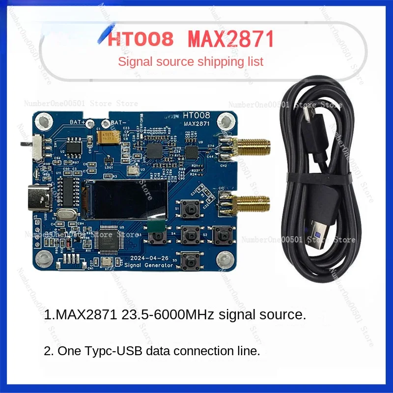

Генератор сигналов HT008 23,5-6000 МГц, генератор частоты RF, последовательное управление max2871