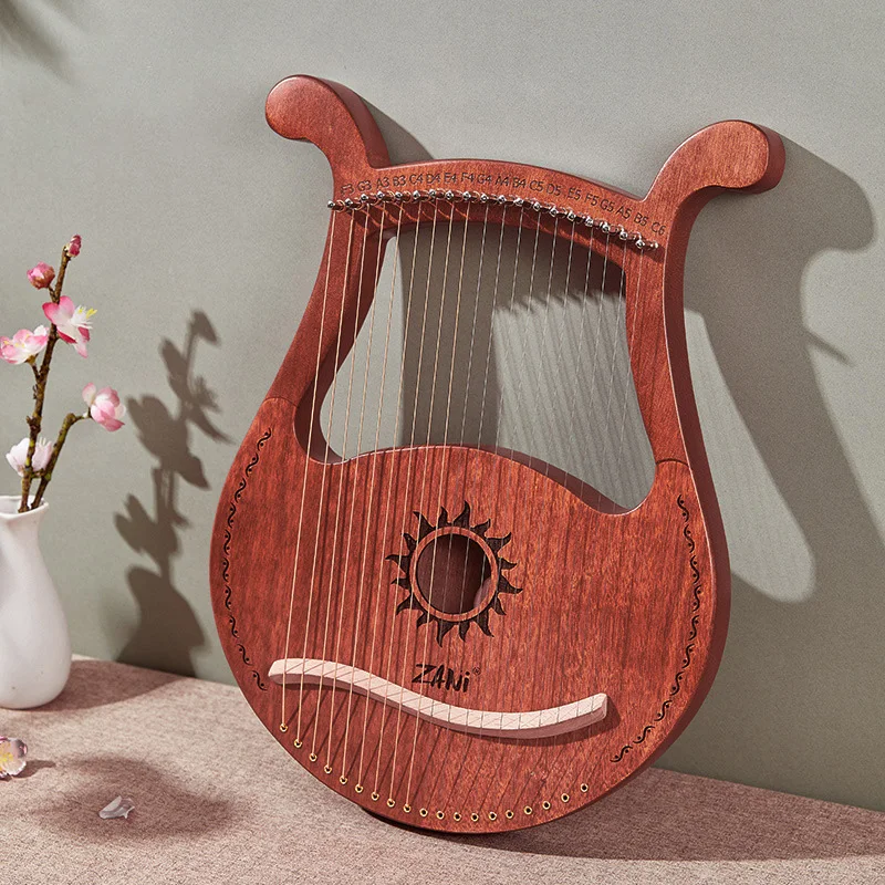 19 Strings Lyre Harp Piano High-quality Lyre Harp 19 Strings Mahogany Musical Instrument With Spare String