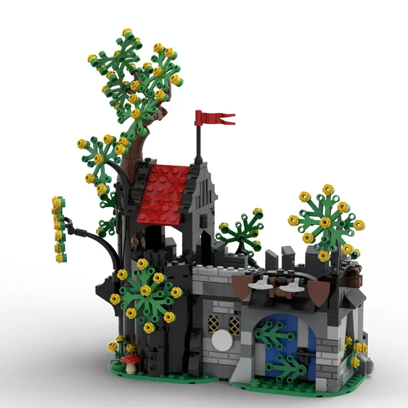 Spot MOC-555 Teile DIY Kleinpartikel-Bausteine, 3D-Modelle, Geschenke, Puzzle-Ornamente