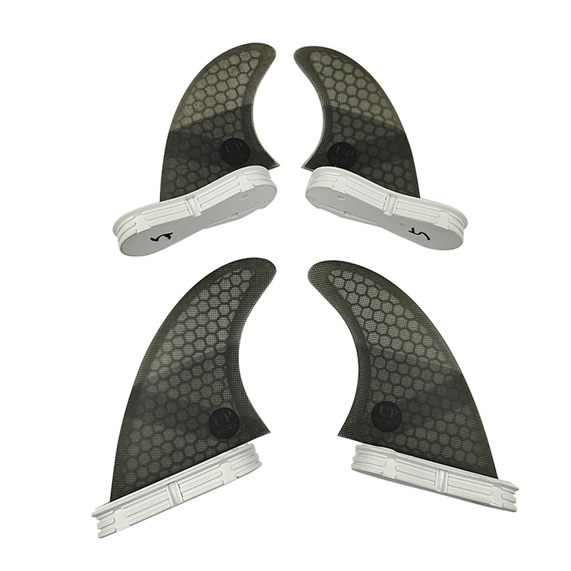 UPSURF FCS 2 Fins Surfboard Fin G5+GL Quad Fin Set Multicolor Fiberglass Honeycomb Fin Surfcasting Surfboard Acceessories