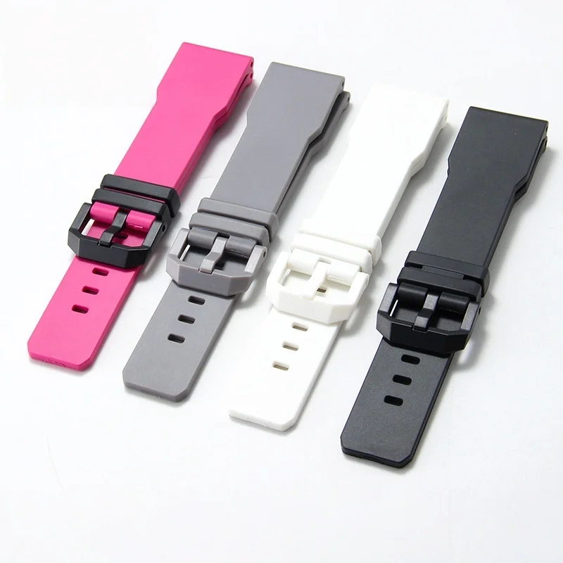 24mm Soft Silicone watch strap For Casio G-SHOCK GA-2000 GA-2200 GA-2300 watchband sport men Bracelet Wristband Accessories
