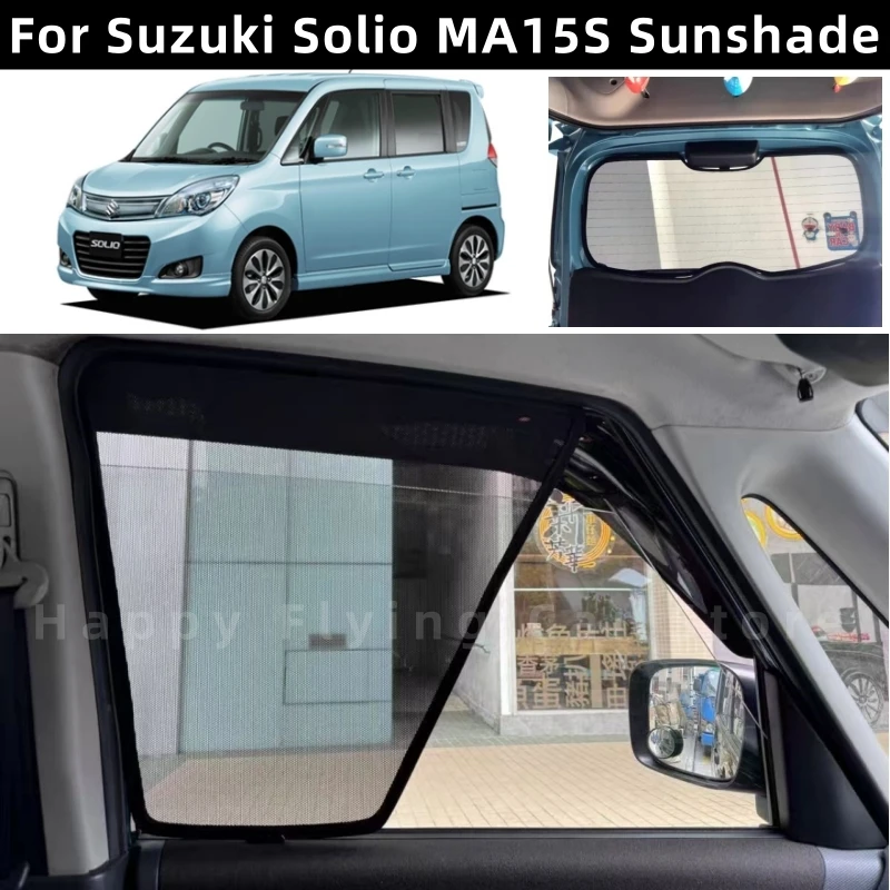 

Suitable for SUZUKI SOLIO MA15S 2012-2016 car window sunshade,front and side door sun baffle,mesh curtain