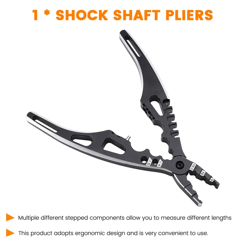 

Professional Multi Tool Metal Clamp Shock Pliers Ball Head Clip For RC 1/8 1/10 1/14 RC Car Crawler-Y46A