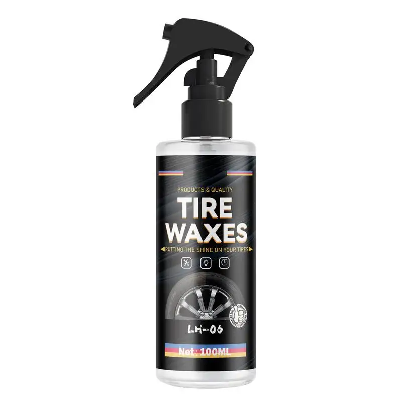 

Tire Shine Gloss Wheel Shine Spray Lasting Tire Protectant Wax Effective Wheel Dressing Cleaner 100ml For Automobiles