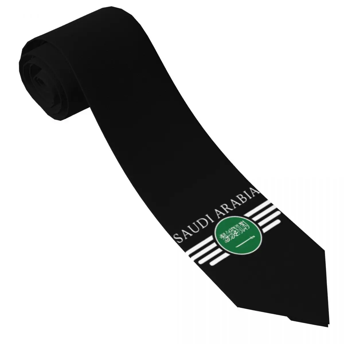 I Love Saudi Arabia Elegance Style Tie Daily Wear Neck Ties Elegant Neck Tie For Men Printed Collar Tie Necktie Gift