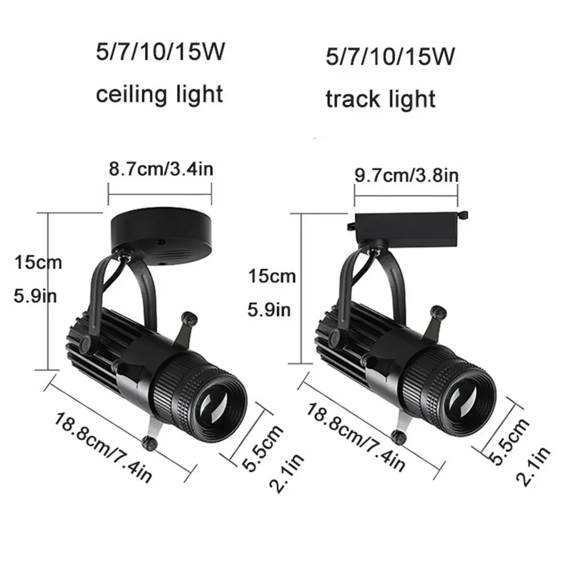 5/7/10/12/15W Surface-mounted LED Ceiling Spotlight Various Light Shapes Spotlight Studio Shop Restaurant Museum Cut Lights Hot