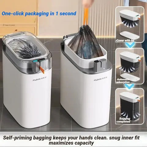 Automatic Smart Bagging Sensor Trash Can Waterproof Narrow Large-capacity Smart Garbage Bin House Bathroom Office For Home